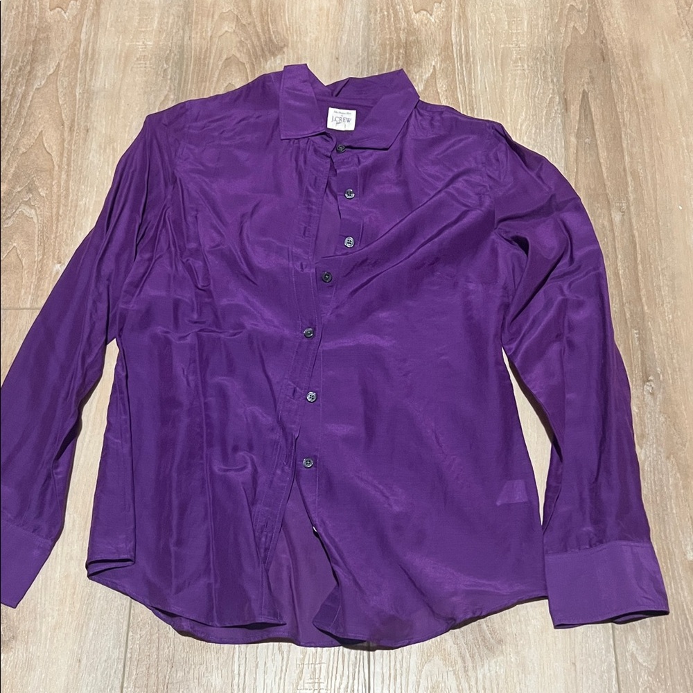 J. Crew women's  Rich Purple Button Down Shirt